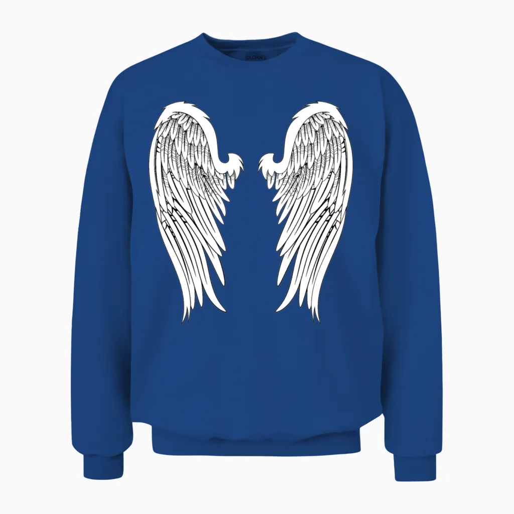 Angel Wings Unisex Sweatshirt in Royal