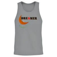 Dreamer New Men’s Fitted Poly/cotton Unisex Tank Top - Sport Grey – 2