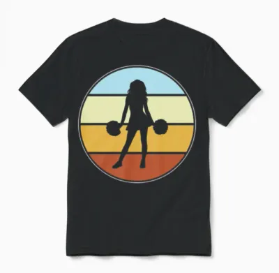 Cheerleading Retro Unisex T-Shirt - Black
