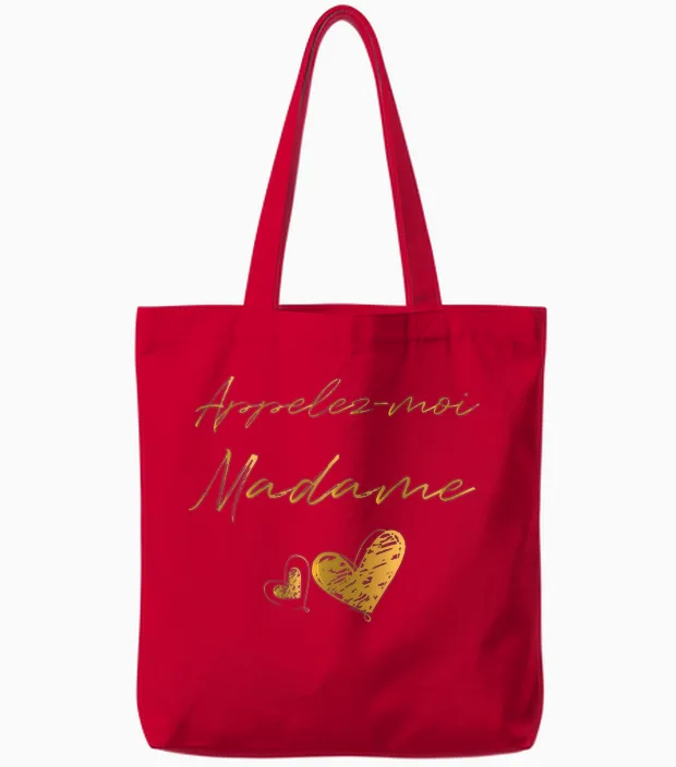 Appelez Moi Madame - Future Mariée T-Shirt Mariage T-Shirt Haut De Gamme Tote Bags in Red