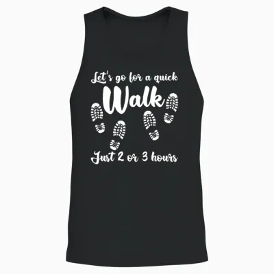 Hiking Outdoor Walk Walking Hike Unisex Tank Top - Black