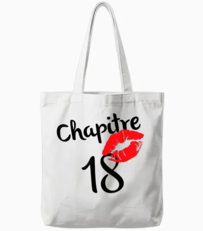 Chapter 18 Years Happy Birthday Born in 2004 Red Lips T-Shirt, White Tote Bags - White