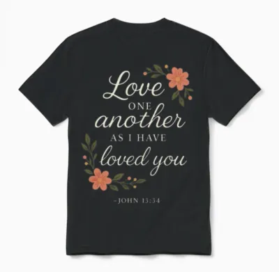 Love One Another Unisex T-Shirt - Black
