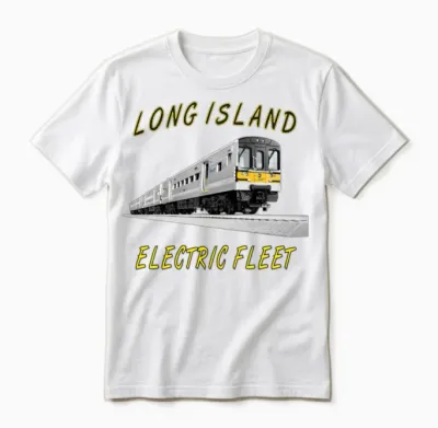 Lirr M7 Elec Fleet.png Unisex T-Shirt - White