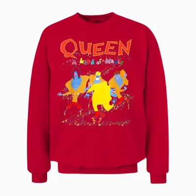 Queen Official Art of Magic T-Shirt, Black, S Unisex Sweatshirt - Red