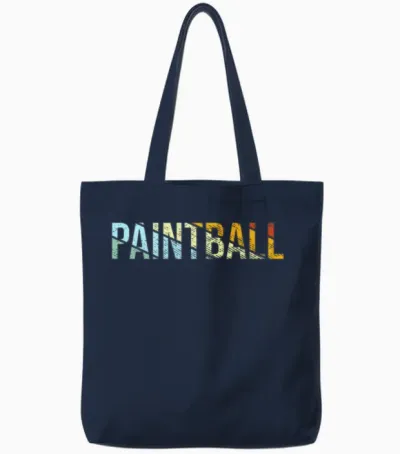 Paintball Retro Tote Bags - Navy