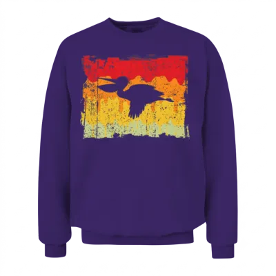 Pelican Retro Unisex Sweatshirt - Purple