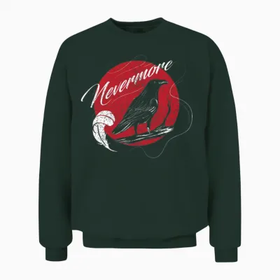 Nevermore Funny Literature Unisex Sweatshirt - Forest