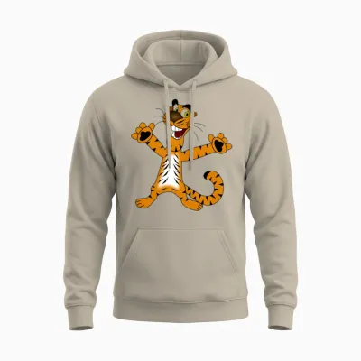 Funny Tiger Unisex Hoodie - Sand