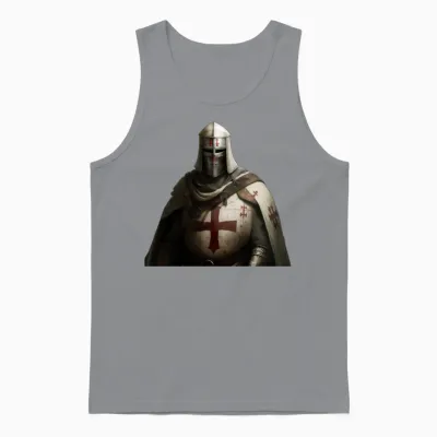 Knight Templar Unisex Tank Top - Sport Grey