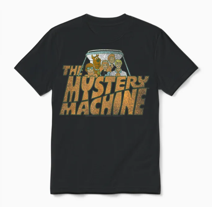 Scooby Doo Mystery Machine Unisex T-Shirt in Black