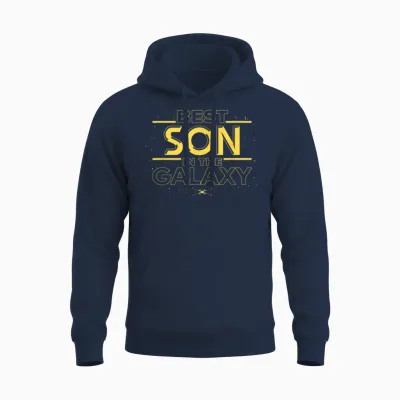 Star Wars Best Son in the Galaxy Family Trip Birthday Unisex Hoodie - Navy