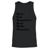 Super Cali Swagalistic Unisex Tank Top - Black – 2
