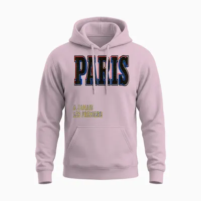 Paris Unisex Hoodie - Light Pink