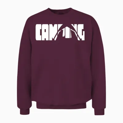 Camping Adventure Hiking Unisex Sweatshirt - Maroon
