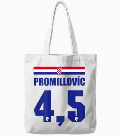 Kroatien Sauf-Trikot Party Trikot Promillovic Tote Bags - White