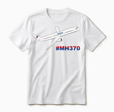 Malaysia Airlines Mh370 Unisex T-Shirt - White