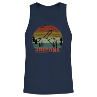 Arizona Unisex Tank Top - Navy – 2