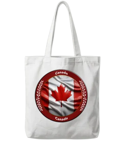 Canada Tote Bags - White
