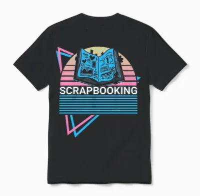 Scrapbooking Scrapbook Retro Unisex T-Shirt - Black