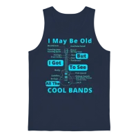 Funny Cool Bands Quote - Funny Guitar Player Unisex Tank Top - Navy – 1