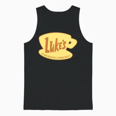 Luke's Diner Logo Unisex Tank Top - Black