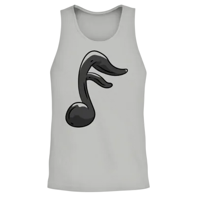 Music Note Unisex Tank Top - Ash