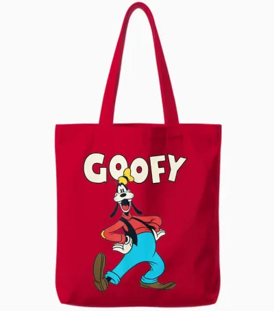 Disney Mickey Classic Goofy Vintage Tote Bags - Red