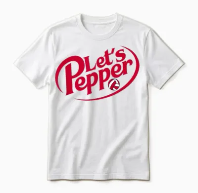 Funny Girls Volleyball Let's Pepper Practice Term Great Unisex T-Shirt - White