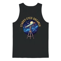 Astronomer Astronomy Constellations Stars Space Unisex Tank Top - Black – 1