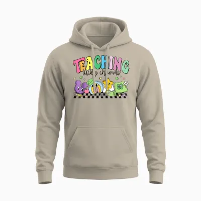 St Patricks Day Teacher Shirt Teaching Lucky Charm Unisex Hoodie - Sand