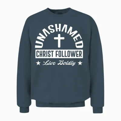 Unashamed Christ Follower Unisex Sweatshirt - Dark Heather
