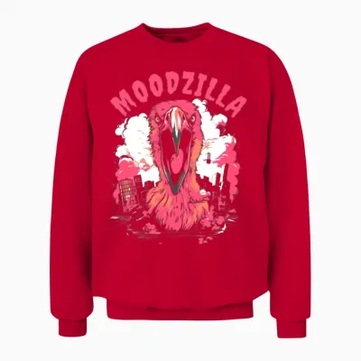Flamingo Funny Unisex Sweatshirt - Red