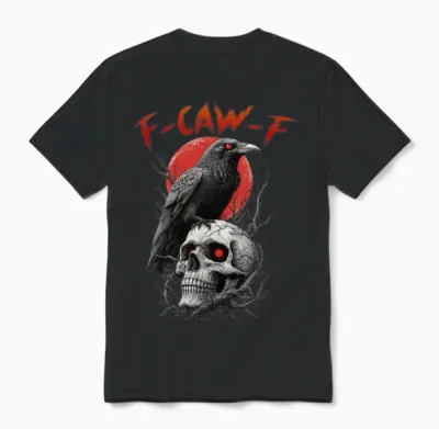F Caw F Crow Unisex T-Shirt - Black
