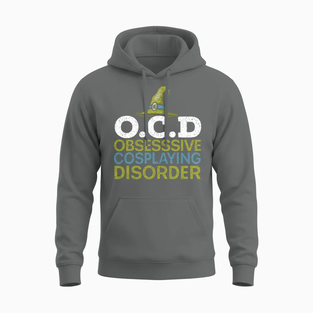Obsessive Cosplaying Disorder Cosplayer Cosplay Unisex Hoodie in Graphite Heather