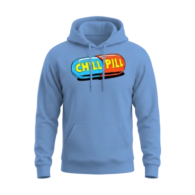 Take a Chill Pill Unisex Hoodie - Carolina Blue