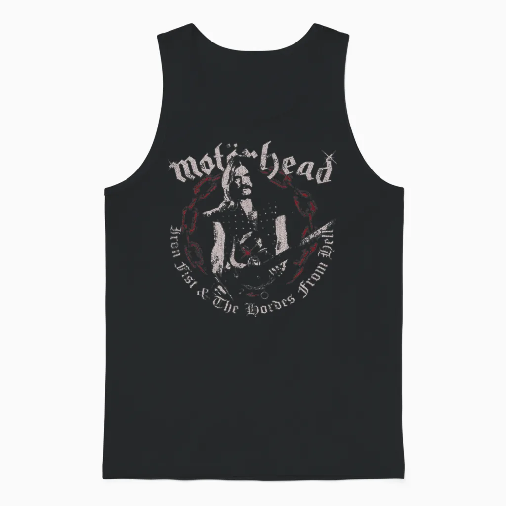 Motörhead Iron Fist Lemmy Lordes Unisex Tank Top in Black