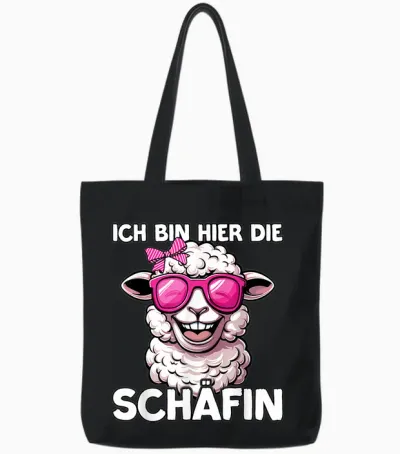 Ich Bin Hier Die Schäffin | Vorgesetzte | Chefin Tote Bags - Black