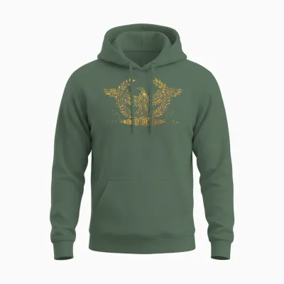 Spqr Rome Standard Roman Empire Unisex Hoodie - Military Green