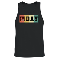 Friday Funday Unisex Tank Top - Black – 2