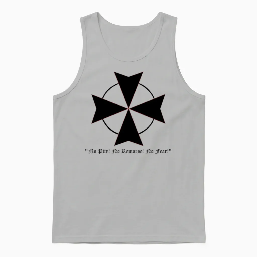 Black Templar Unisex Tank Top in Ash