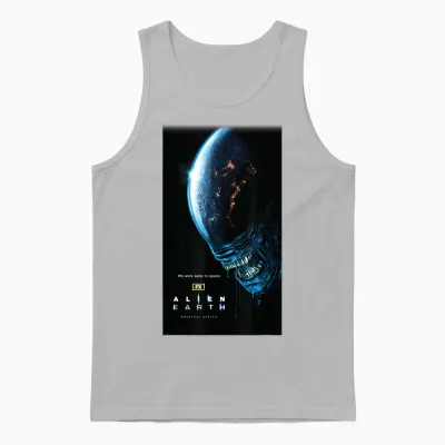 Alien: Earth Fx Series Xenomorph & Logo Official Poster Art Unisex Tank Top - Ash