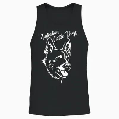 Australian Cattle Dog Unisex Tank Top - Black