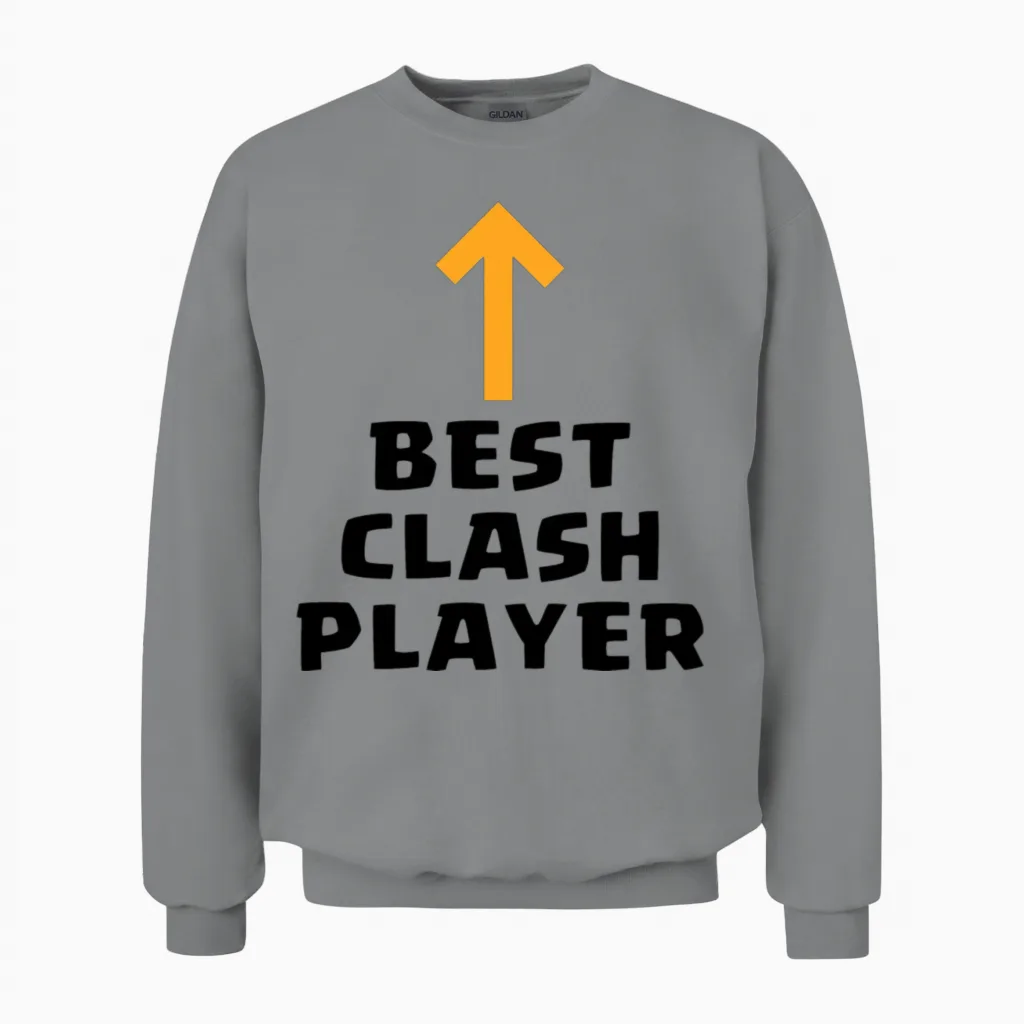 Clash of Clans Best Clash Unisex Sweatshirt in Sport Grey