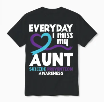 Suicide Prevention Awareness Month Gift Unisex T-Shirt - Black