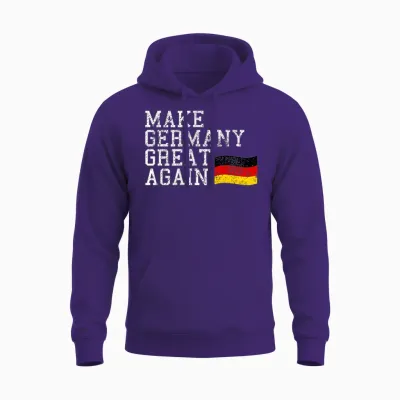 Vintage Make Germany Great Again Deutschland Heimat Geschenk Unisex Hoodie - Purple