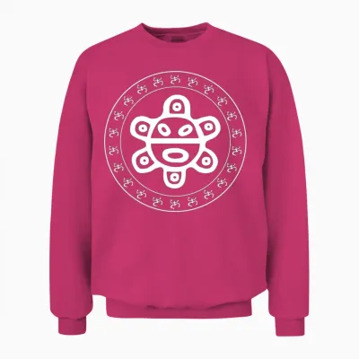 Taino Sun Taino Coqui Circle Puerto Rico Boricua Unisex Sweatshirt - Heliconia