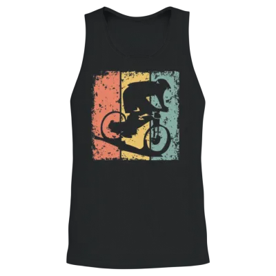Biking Retro Unisex Tank Top - Black
