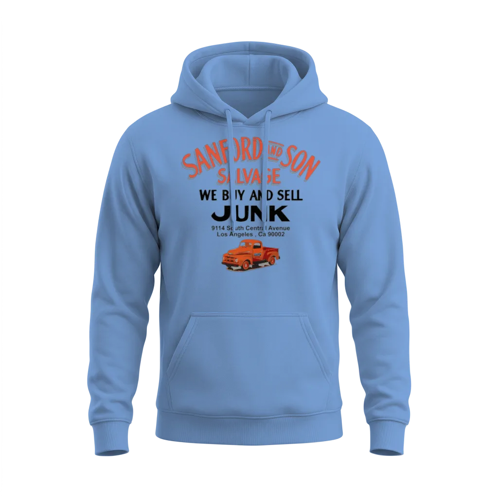 Sanford & Son Classic Tv Salvage Unisex Hoodie - Carolina Blue