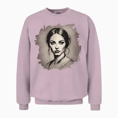 Retro Unisex Sweatshirt - Light Pink